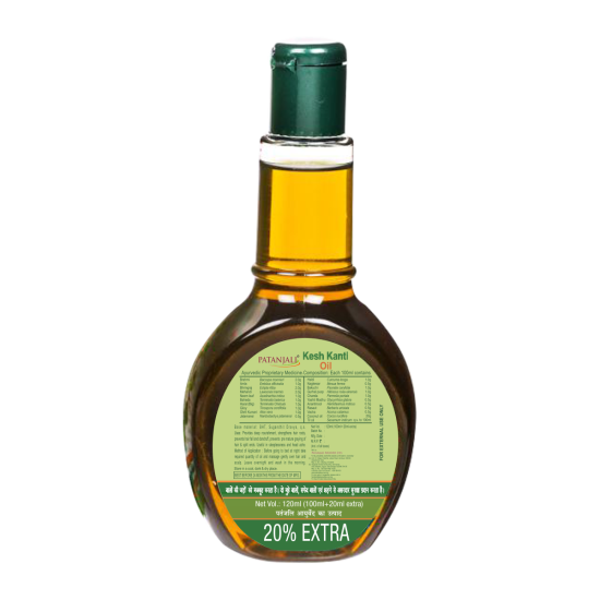 Patanjali Kesh Kanti Hair Oil 120 ml - Herbal Nourishment for All Hair Types