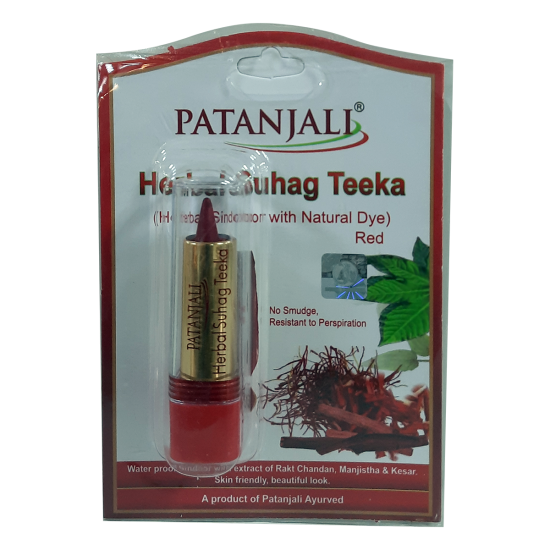 Herbal Suhag Teeka Red 3 g - Elegant Traditional Accessory