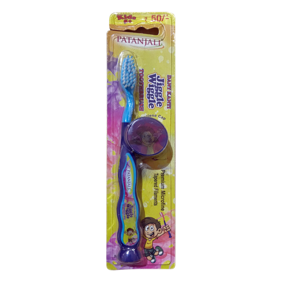 Patanjali Jiggle Wiggle Toothbrush - Soft Bristles & Ergonomic Design