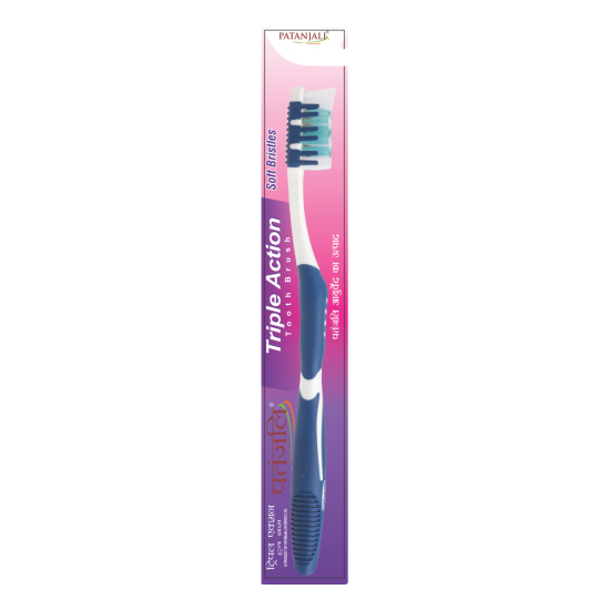 Patanjali Triple Action Tooth Brush - Effective Oral Care