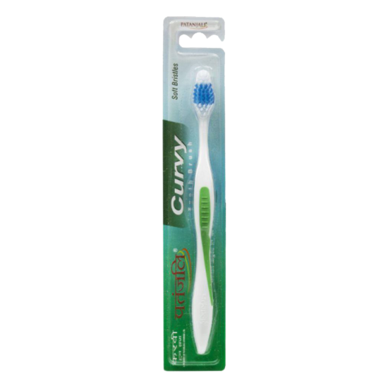 Patanjali Curvy Tooth Brush - Precision Cleaning for Oral Hygiene