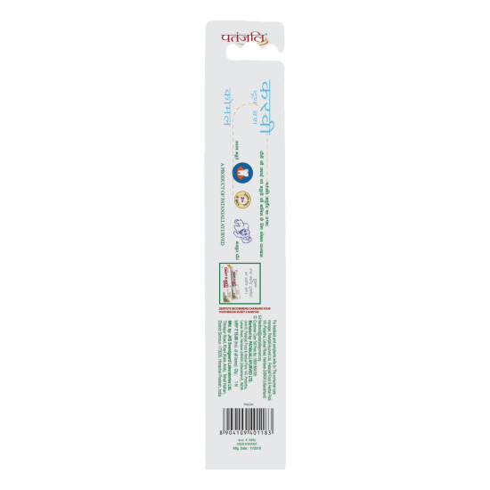 Patanjali Curvy Tooth Brush - Precision Cleaning for Oral Hygiene