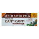 Patanjali Dant Kanti Natural Toothpaste Value Pack 800 g - Natural Oral Care