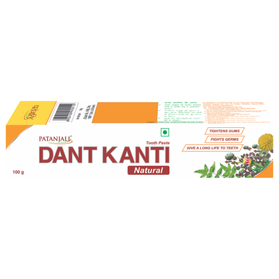 Patanjali Dant Kanti Natural Toothpaste 100 g - Natural Oral Care Solution