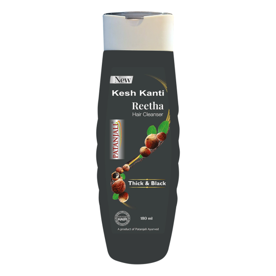Patanjali Kesh Kanti Reetha Hair Cleanser 180 ml - Natural Herbal Hair Care