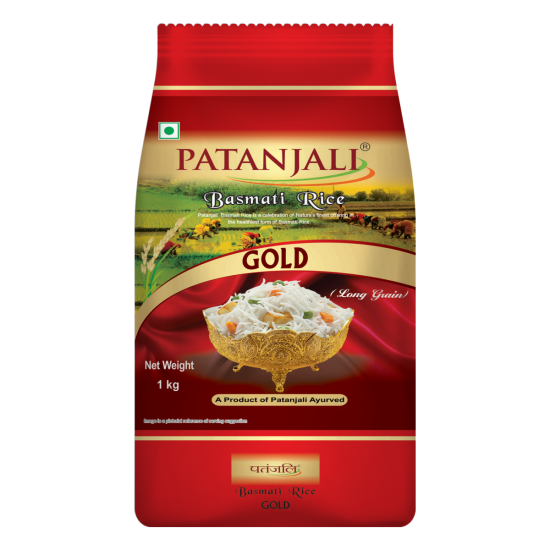Patanjali Gold Basmati Rice 1 kg - Premium Quality Aromatic Rice