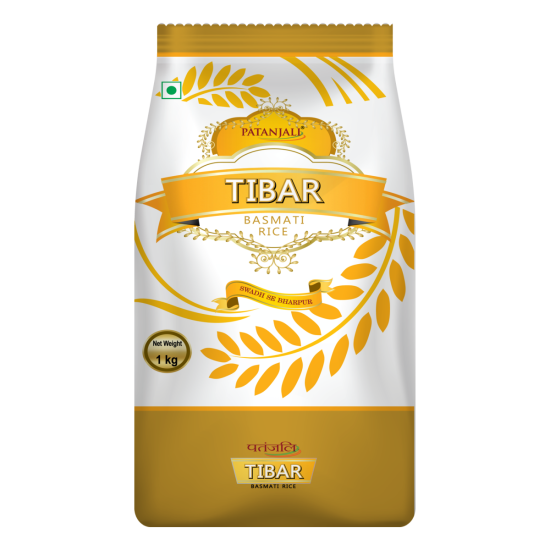 Patanjali Tibar Basmati Rice 1 kg - Premium Quality for Authentic Taste