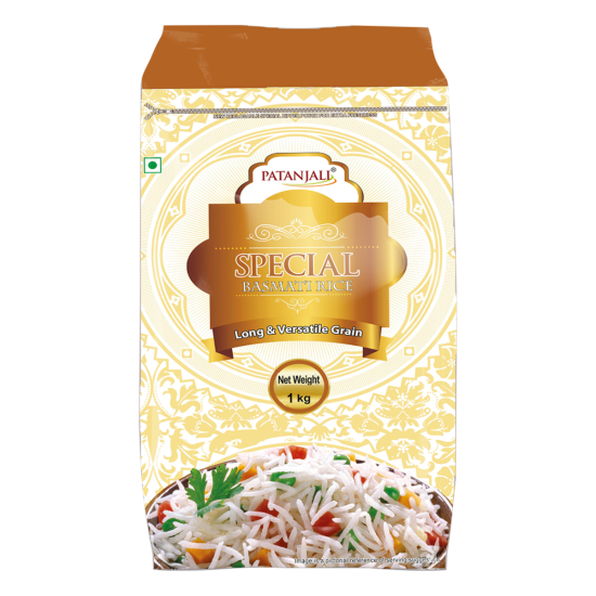 Patanjali Special Basmati Rice 1 kg - Premium Quality & Aromatic