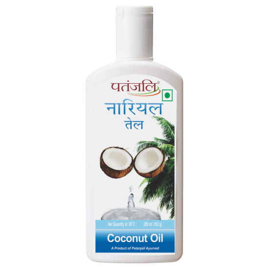 Patanjali Coconut Oil 200 ml - Pure & Natural Versatile Oil