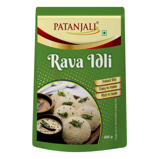 Patanjali Rava Idli Instant Mix 400 g - Authentic South Indian Cuisine