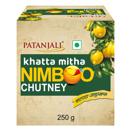 Patanjali Khatta Mitha Nimboo Chutney 250 g - Tangy & Sweet Delight