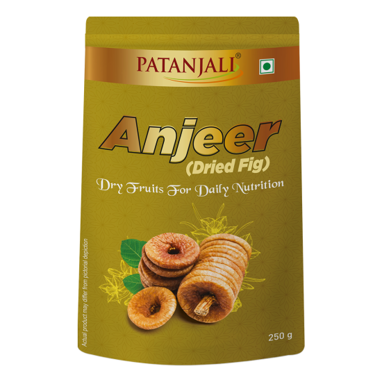 Patanjali Fig Anjeer 250 g - Nutritious Dried Fruit Snack
