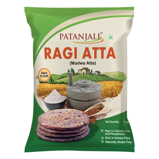 Patanjali Ragi Atta 1 kg - Nutritious Ragi Flour