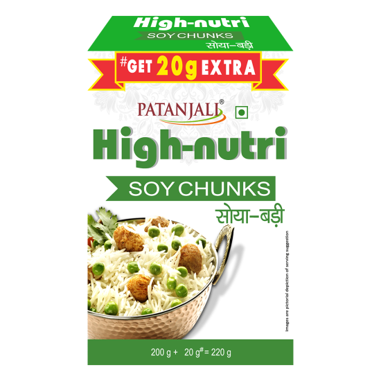 Patanjali Soya Chunks 220g - Nutritious Plant-Based Protein
