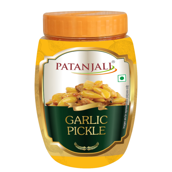 Patanjali Garlic Pickle 500g - Authentic Indian Flavor