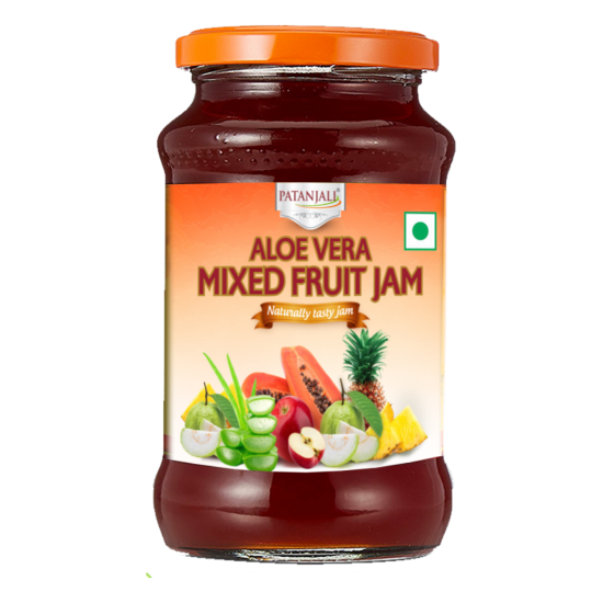 Patanjali Aloevera Mixed Fruit Jam 500 g - Delightful Fruity Blend