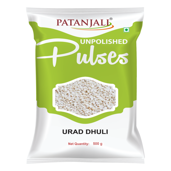 Patanjali Unpolished Urad Dhuli 500 g - Premium Quality Lentils