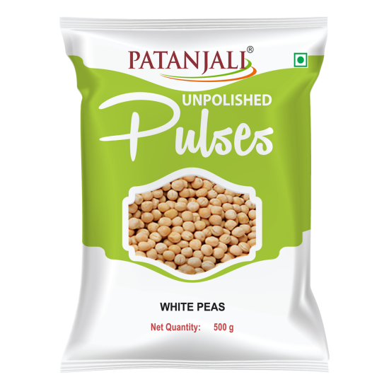 Patanjali Unpolished White Peas 500g - Nutritious & Natural