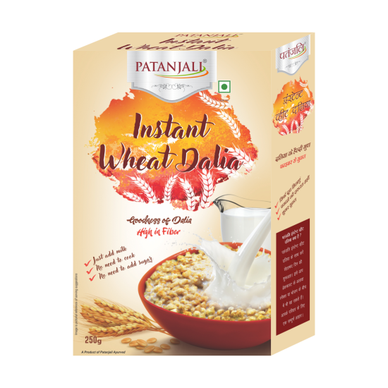Patanjali Instant Wheat Dalia 250 g - Nutritious & Quick Meal