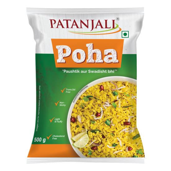 Patanjali Poha 500 g - Nutritious Breakfast Option