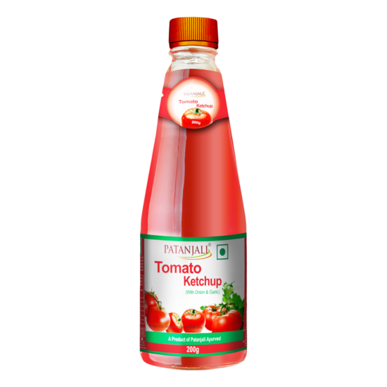 Patanjali Tomato Ketchup with Onion Garlic 200 g - Flavorful Condiment