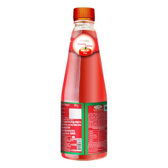 Patanjali Tomato Ketchup with Onion Garlic 200 g - Flavorful Condiment