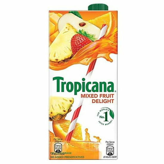 Tropicana Fruit Juice - Delight, Mixed Fruit 1 L - Refreshing Blend of Fruits