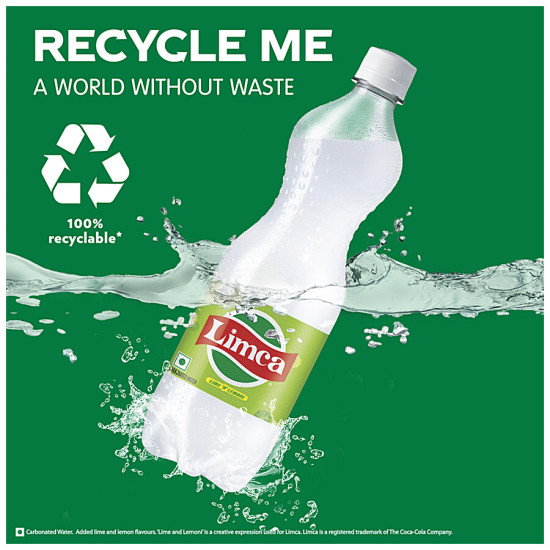 Limca Soft Drink - Lime & Lemon Flavoured 750 ml - Refreshing Lemony Fizz
