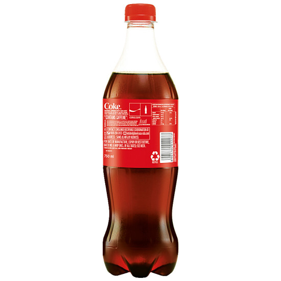 Coca Cola Soft Drink 750 ml - Refreshing Original Taste