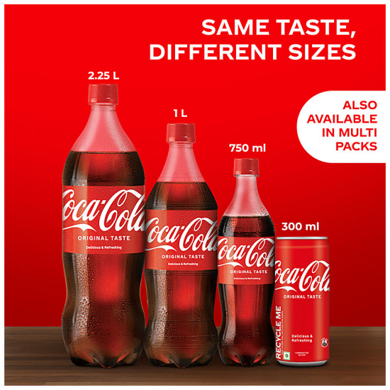 Coca Cola Soft Drink 750 ml - Refreshing Original Taste