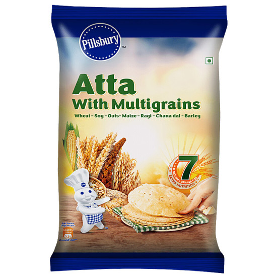Pillsbury Multigrain Atta - 1 kg - Wholesome Grain Blend