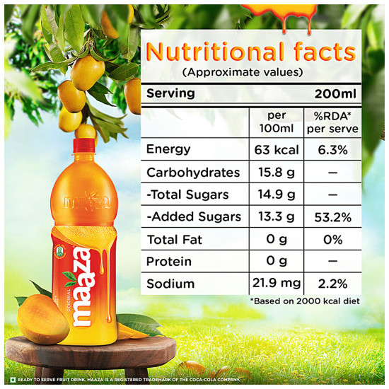 Maaza Mango Drink - Original Flavour, Refreshing 1.2 litre
