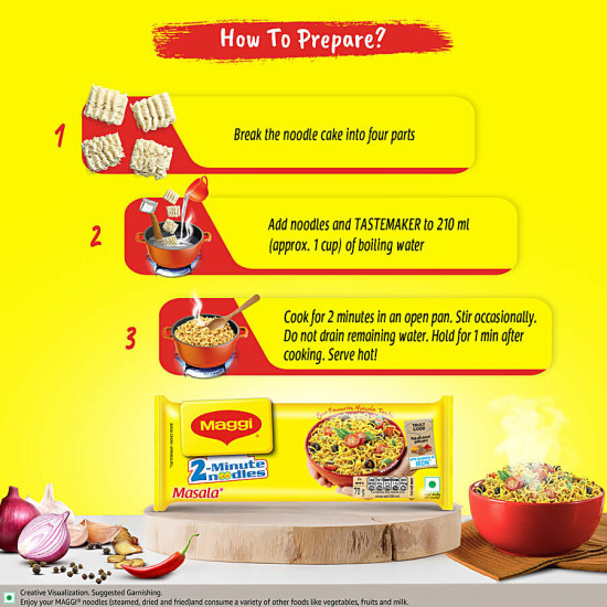 MAGGI 2-Minute Instant Noodles - Masala 560 g - Quick & Delicious