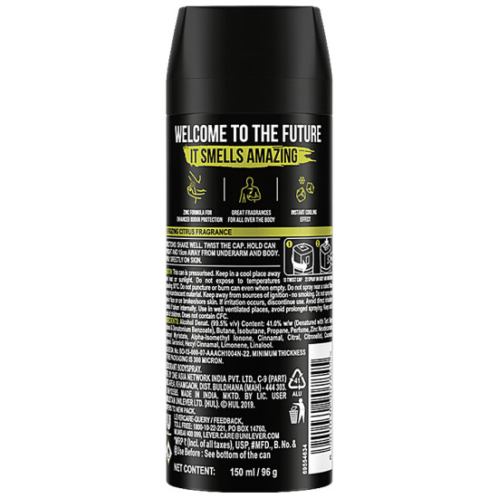 Axe Pulse - Long Lasting Deodorant for Men 150 ml - Citrus Freshness Axe Pulse - Long Lasting Deodorant for Men 150 ml - Citrus Freshness