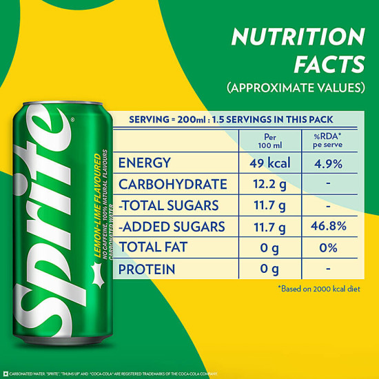 Sprite Soft Drink 300 ml - Refreshing Lemon-Lime Flavor