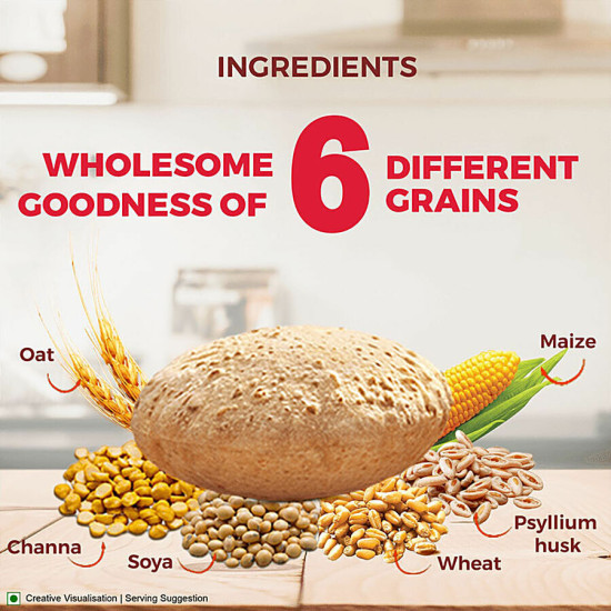 Aashirvaad Atta/Godihittu - Multigrains 1 kg - High-Fibre Indian Flour