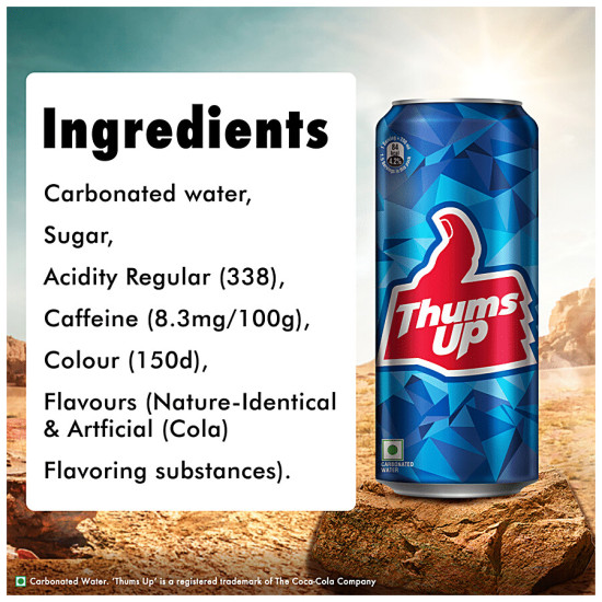 Thums Up Soft Drink 300 ml - Strong Fizzy Flavor