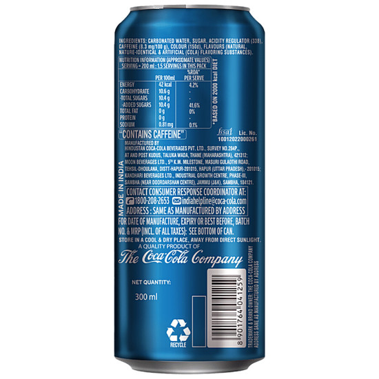 Thums Up Soft Drink 300 ml - Strong Fizzy Flavor
