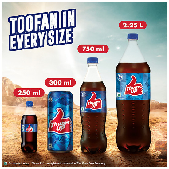 Thums Up Soft Drink 300 ml - Strong Fizzy Flavor