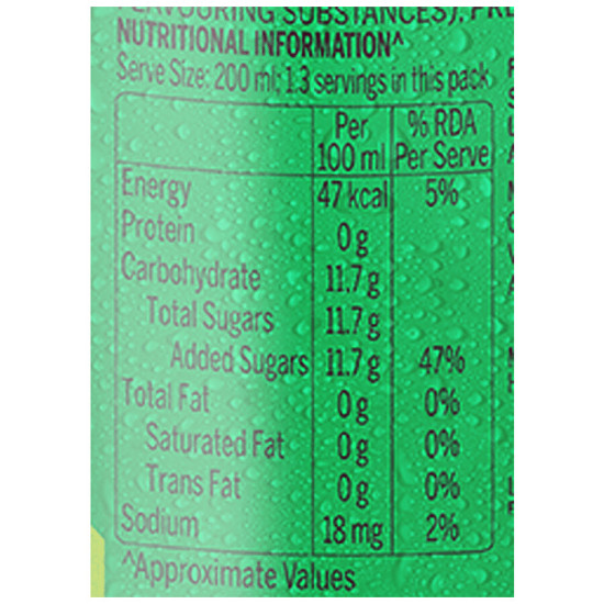 7 Up Soft Drink 250 ml - Refreshing Lemon Lime Flavor