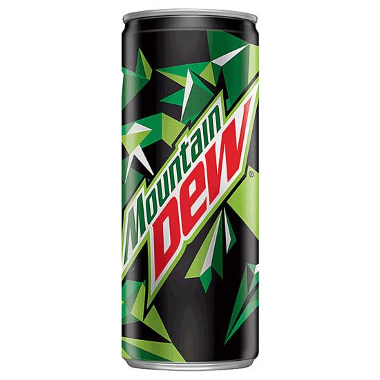 Mountain Dew Soft Drink 250 ml - Exhilarating Citrus Flavor