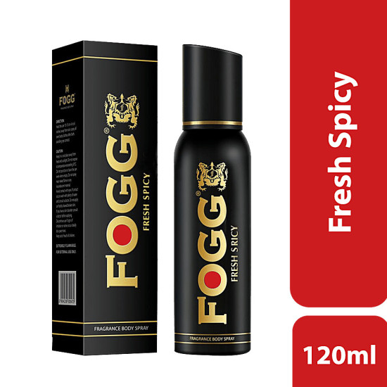 Fogg Black Series Fresh Spicy - Long Lasting Perfume Body Spray for Men