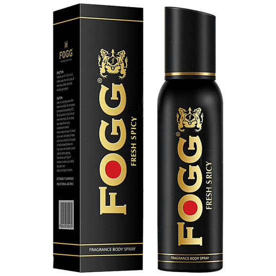 Fogg Black Series Fresh Spicy - Long Lasting Perfume Body Spray for Men