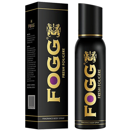 Fogg Black Series Perfume Body Spray - Fresh Fougere, Long Lasting