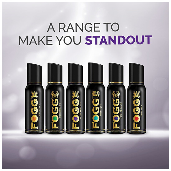 Fogg Black Series Perfume Body Spray - Fresh Fougere, Long Lasting