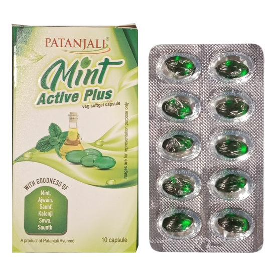 Patanjali Mint Active Plus 10 g - Refreshing Herbal Mint