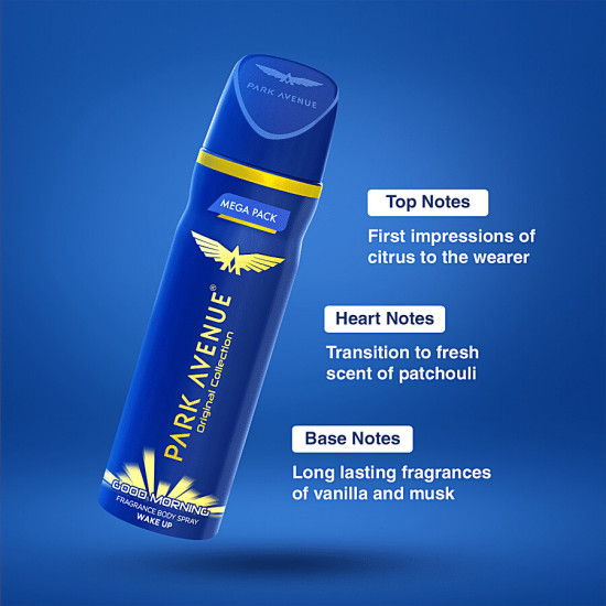 Park Avenue Fragrance Body Spray - Good Morning 220 ml - Refreshing Scent