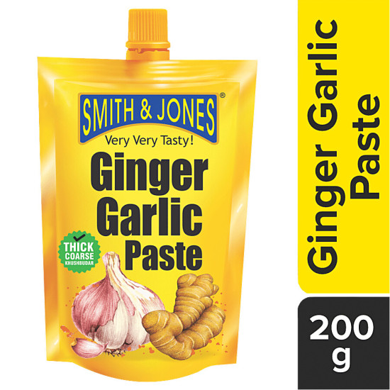 Smith & Jones Ginger Garlic Paste 200 g - Authentic Flavor Enhancer