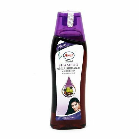 Ayur Herbals Hair Shampoo - Amla Shikakai with Reetha for Normal Hair