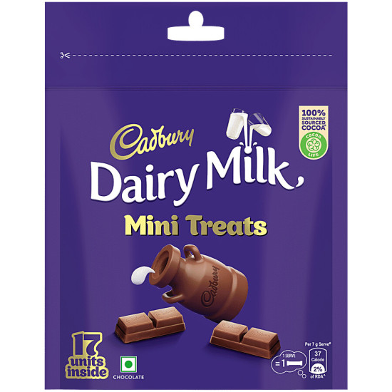 Cadbury Dairy Milk Minis Chocolate Home Treats Pack 119 g - Creamy Delight
